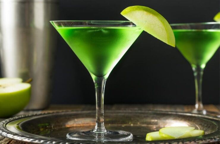 Two Green Apple Martini Recipe Appletini