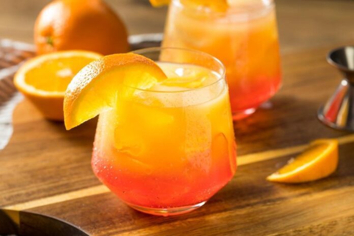 57 Chevy Drink Recipe with Orange and Grenadine