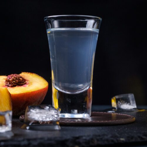 White Tea Shot Vodka With Lemon and Peach