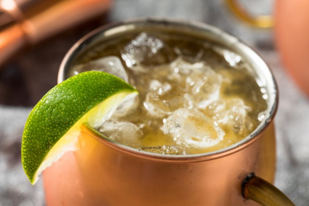 Zoomed in of Kentucky Mule Cocktail Recipe