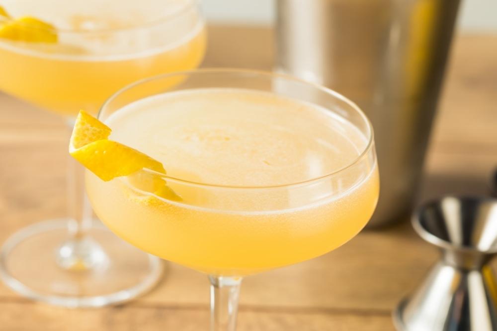 Zoomed in on Corpse Reviver No. 2 Drink Cocktail