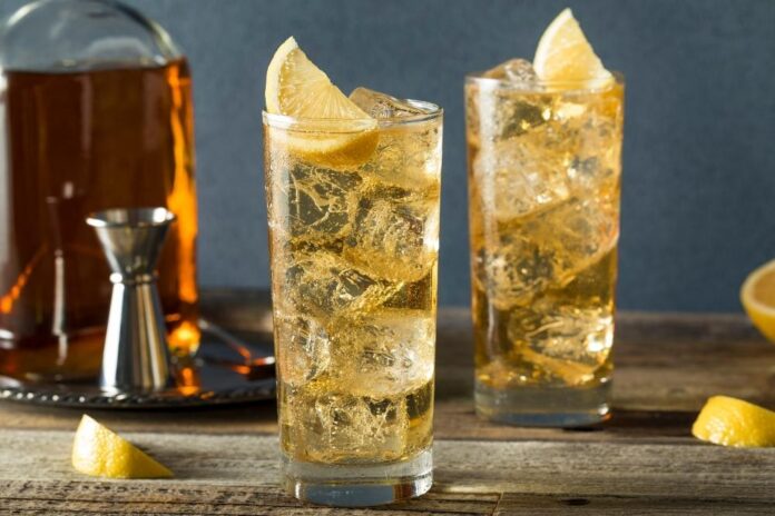 Ginger Ale Mixer with Spiced Rum