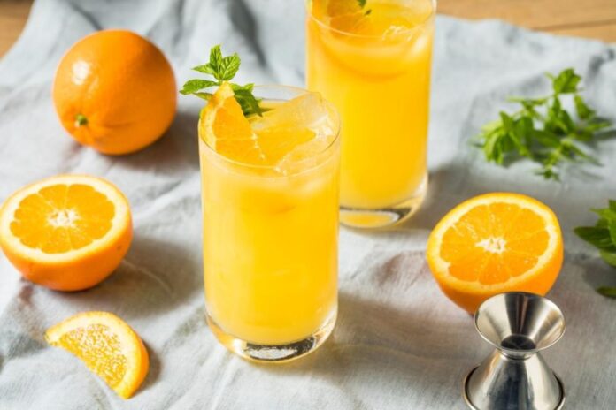 Orange Juice Mixer Vodka Screwdriver