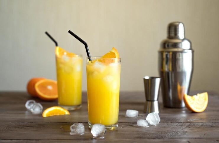 Orange Juice and Vodka Chaser