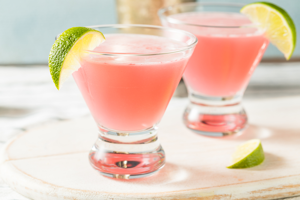 Frozen Strawberry Margarita Made with Tequila Rose