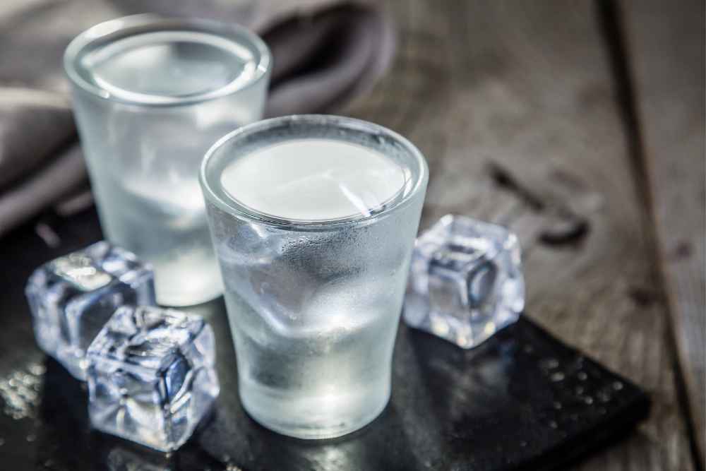 Chilled Vodka with Ice