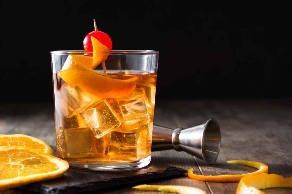 Old Fashioned Bourbon Whiskey Cocktail
