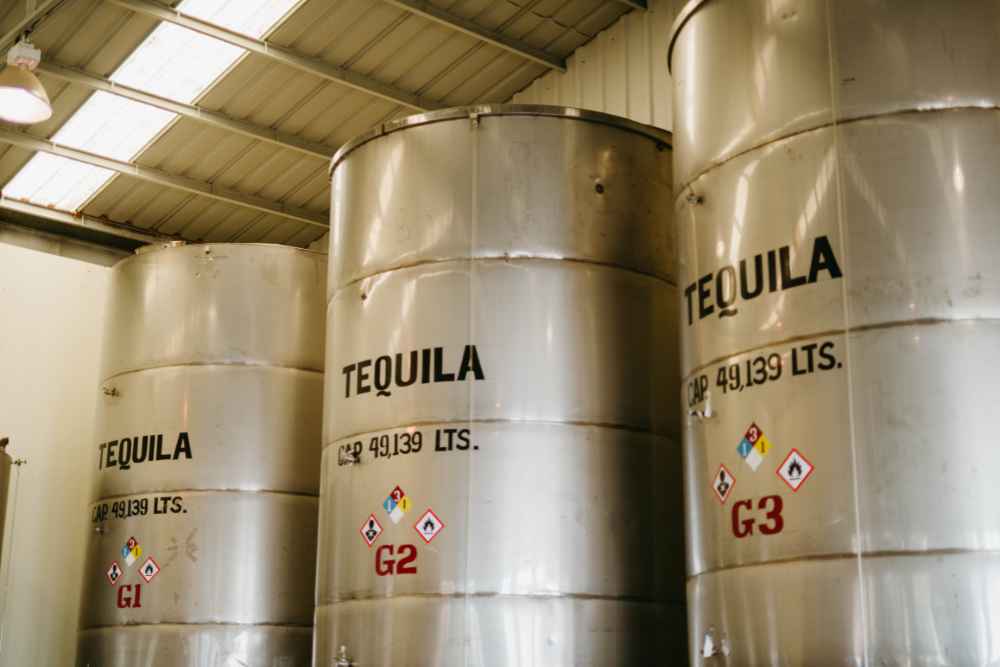 Reposado Tequila Being Made in Tank