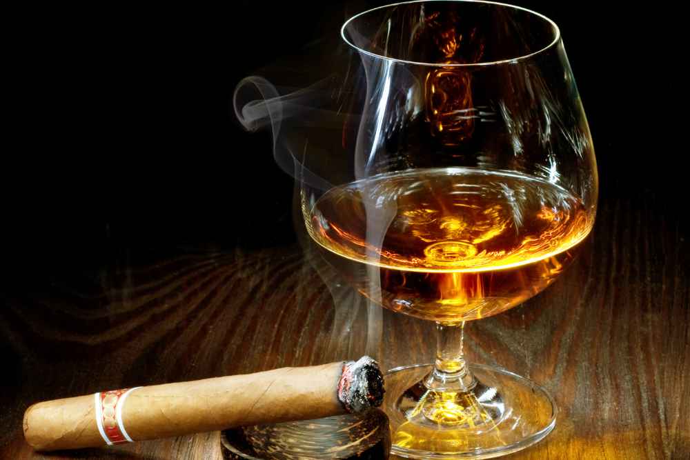 Cigar and Glass of Cognac