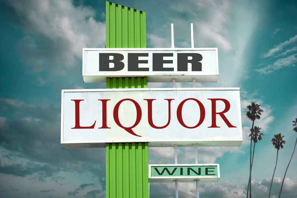 Liquor Store Sign - Place to Buy Spirits