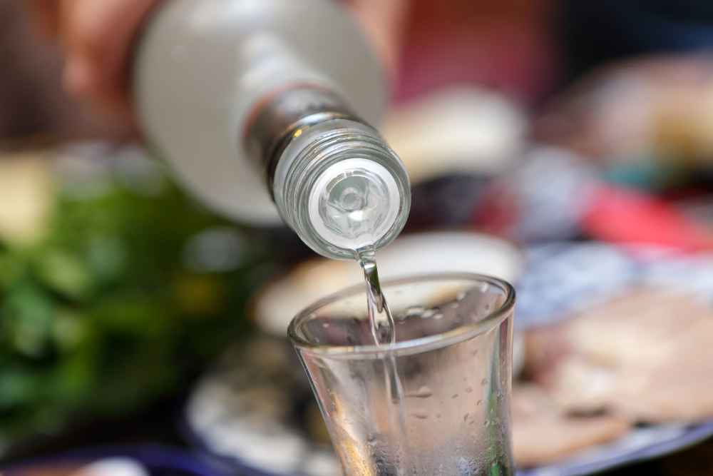 Pouring Grey Goose Vodka into Shot Glass - 80 Proof Alcohol