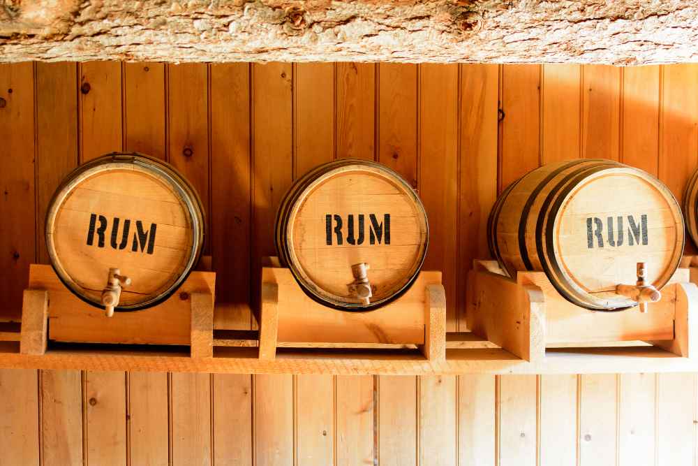 Rum Barrels with Taps