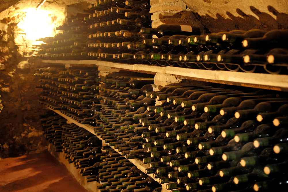 Rum Bottles Stored in Cellar Long-term