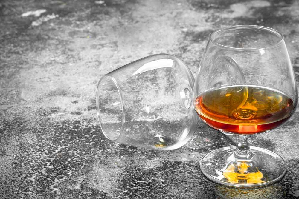 Glass of Hennessy VS Cognac